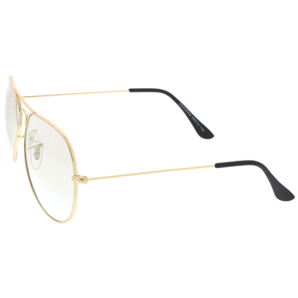 Large Retro Clear Lens Aviator Sunglasses 61mm A955