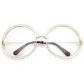 Women's Modern Oversize Loop Round Sunglasses A822