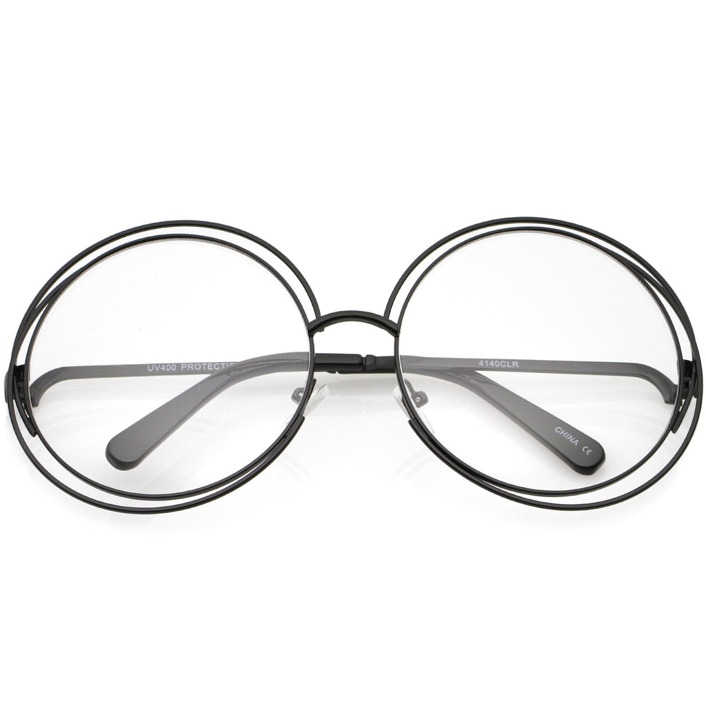 Women's Modern Oversize Loop Round Sunglasses A822