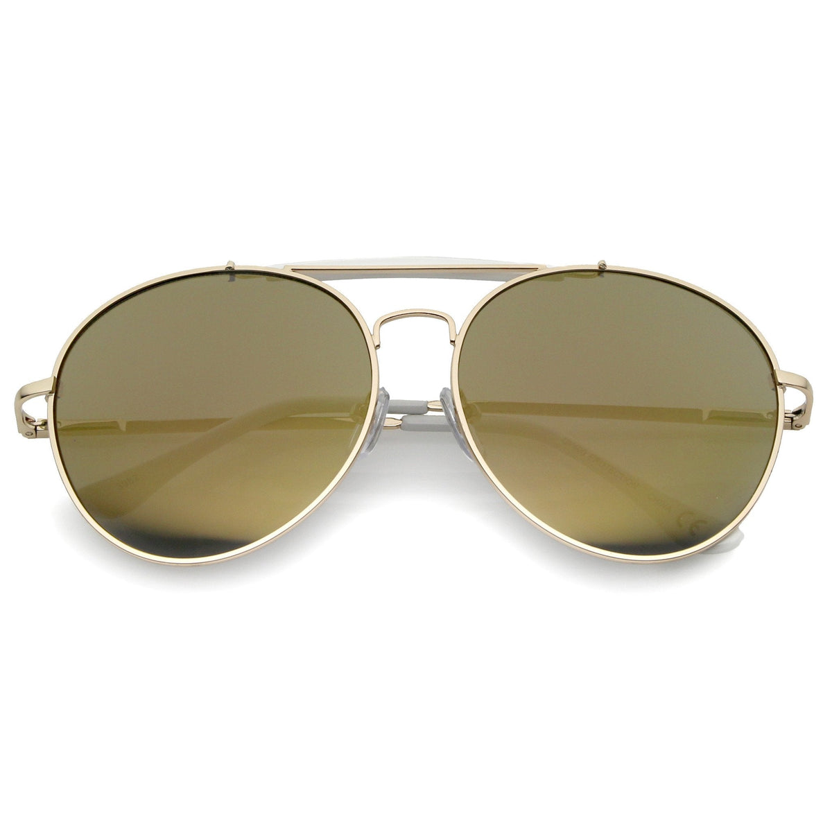 Oversize Retro Modern Round Aviator Sunglasses A758