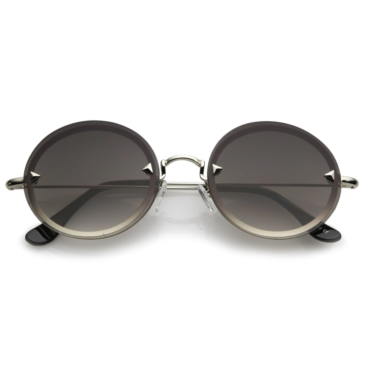 Retro Modern Round Rimless Floating Lens Sunglasses A902