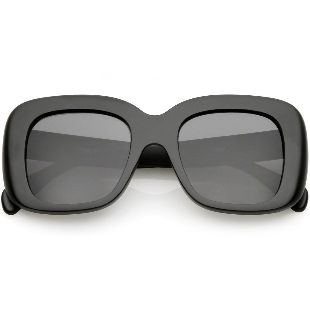 Women's Oversize Retro Square Thick Frame Sunglasses C552
