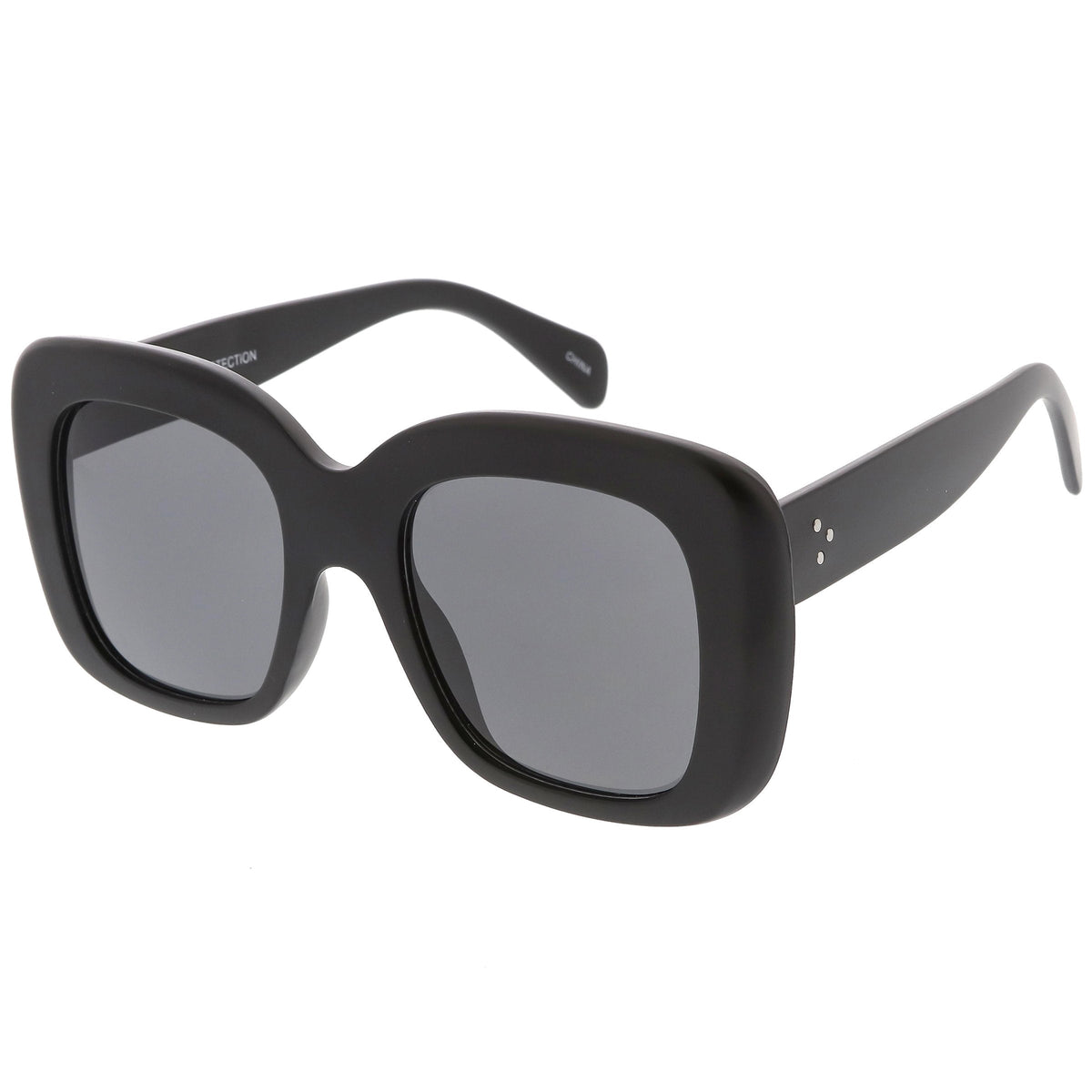 Women's Oversize Retro Square Thick Frame Sunglasses C552