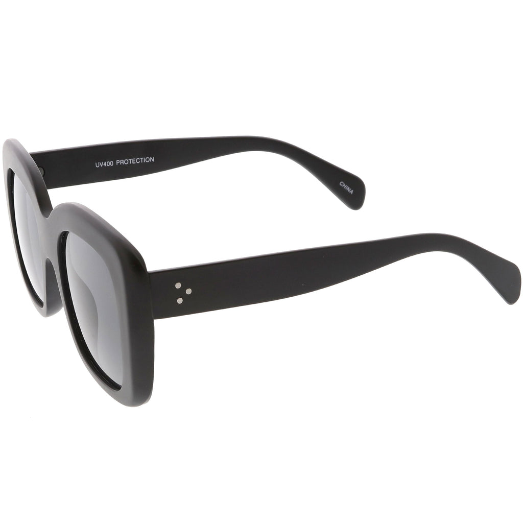 Women's Oversize Retro Square Thick Frame Sunglasses C552