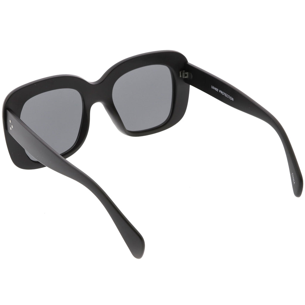 Women's Oversize Retro Square Thick Frame Sunglasses C552