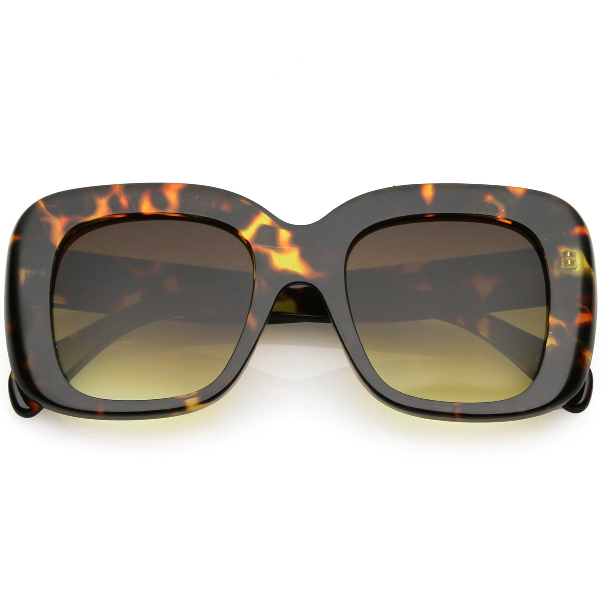 Women's Oversize Retro Square Thick Frame Sunglasses C552