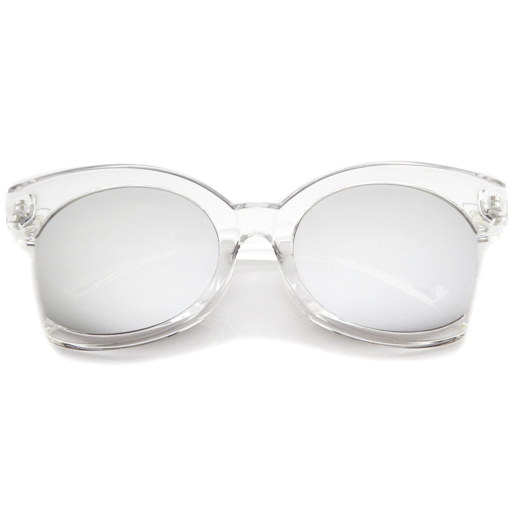Women's Oversize Side Cut Transparent Sunglasses A492