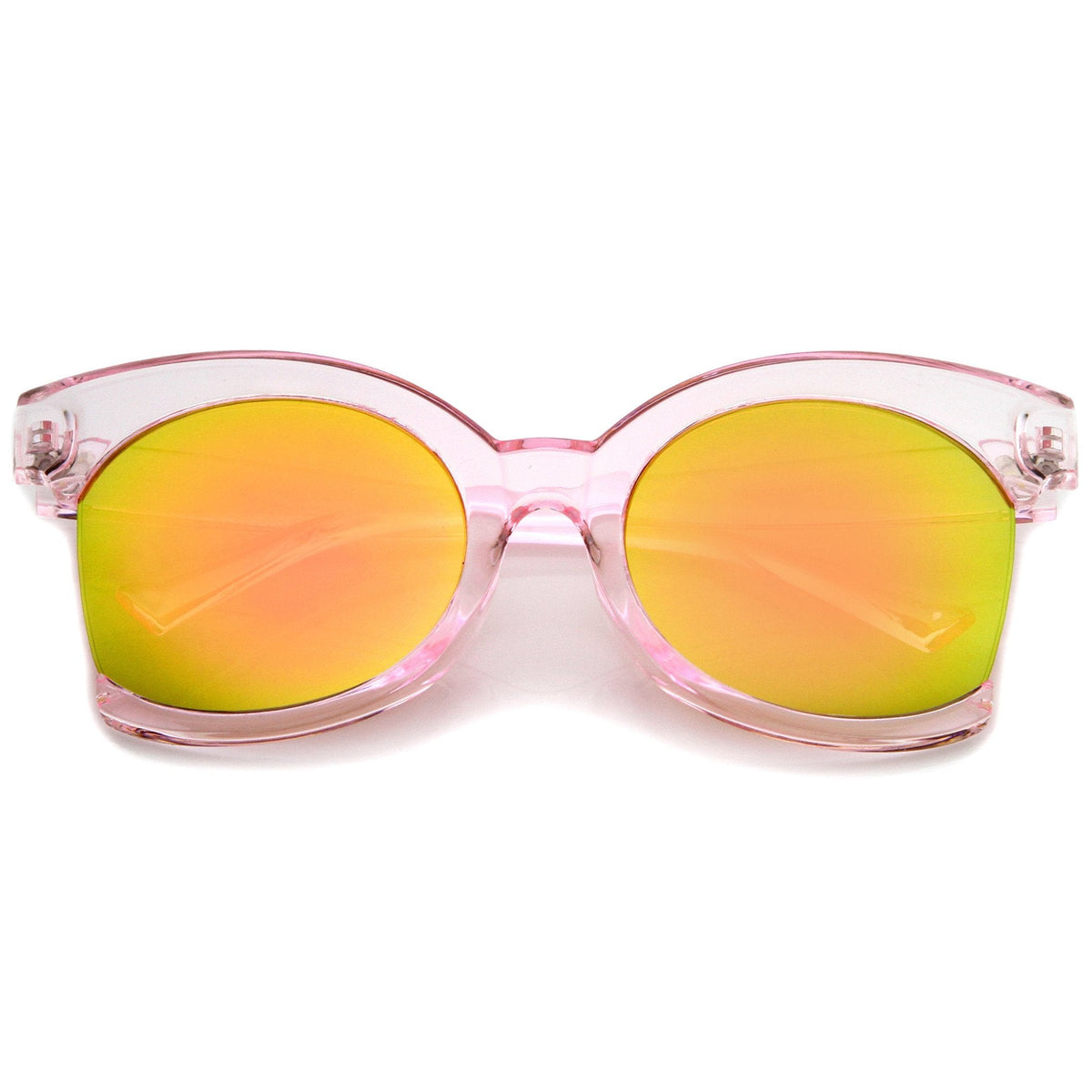 Women's Oversize Side Cut Transparent Sunglasses A492