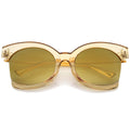 Women's Oversize Side Cut Transparent Sunglasses A492