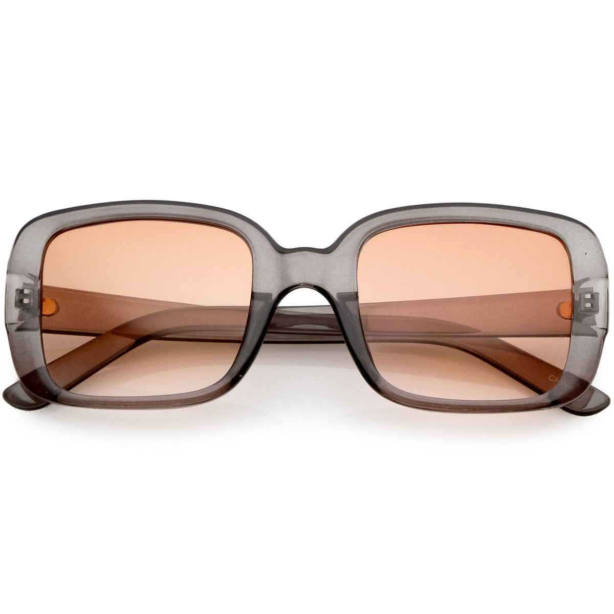 Women's Retro Modern Square Flat Lens Sunglasses C605