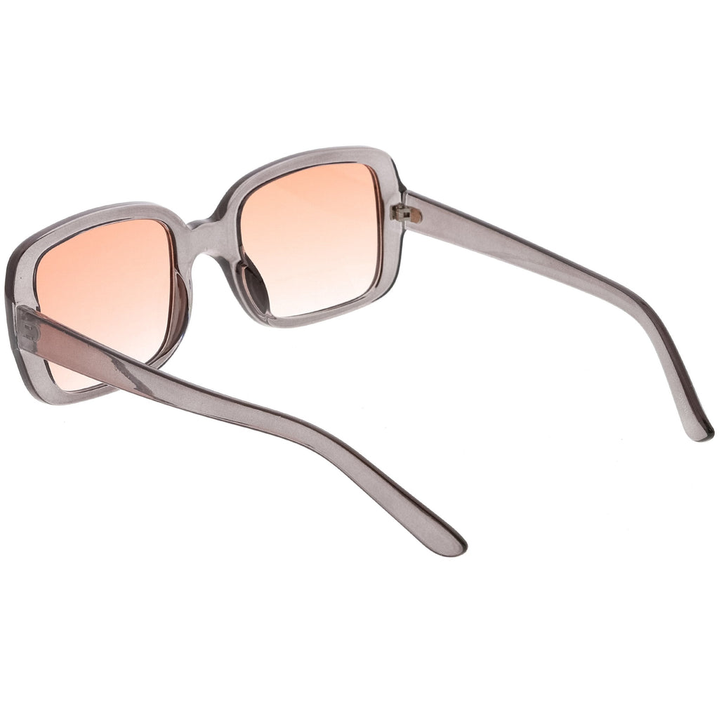 Women's Retro Modern Square Flat Lens Sunglasses C605
