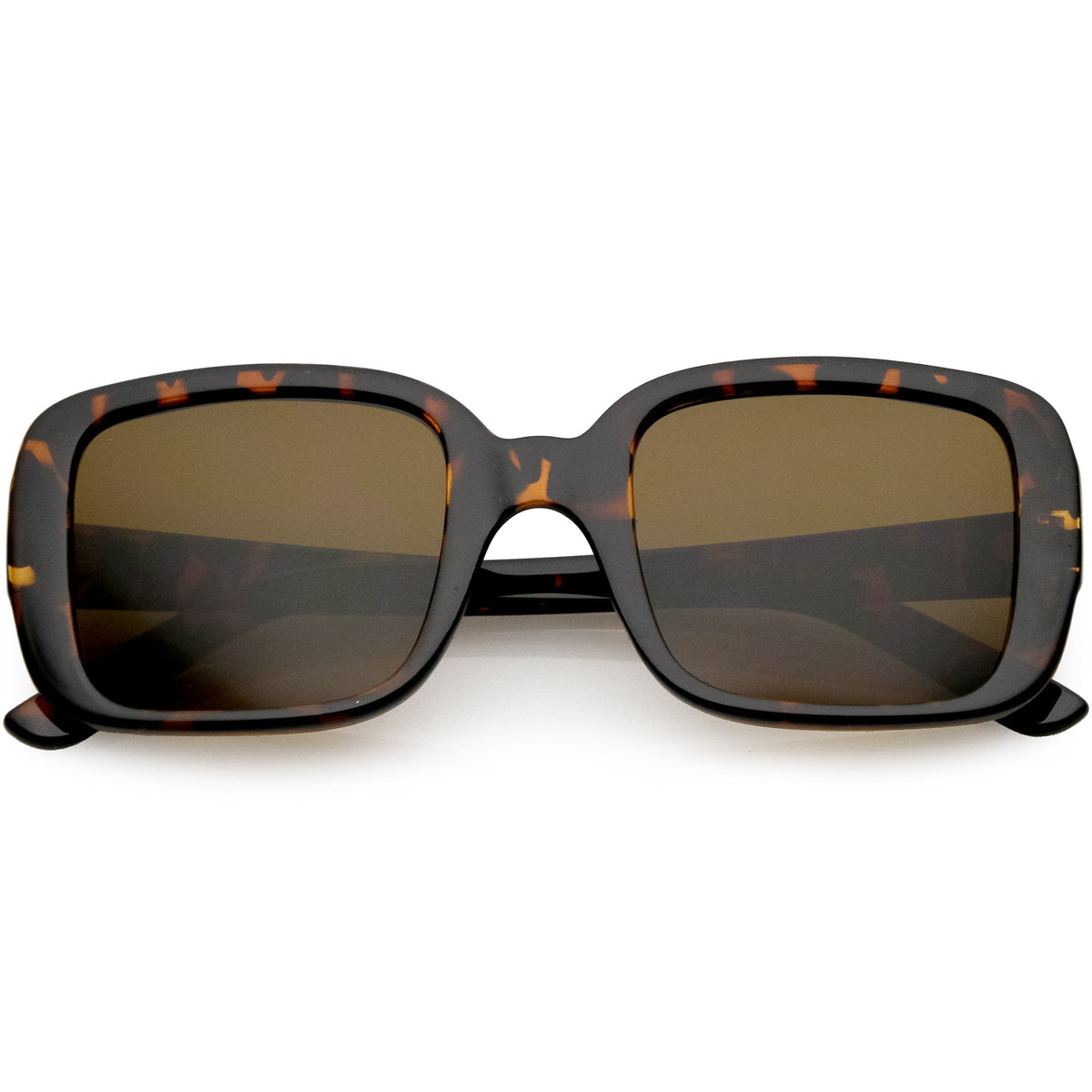 Women's Retro Modern Square Flat Lens Sunglasses C605