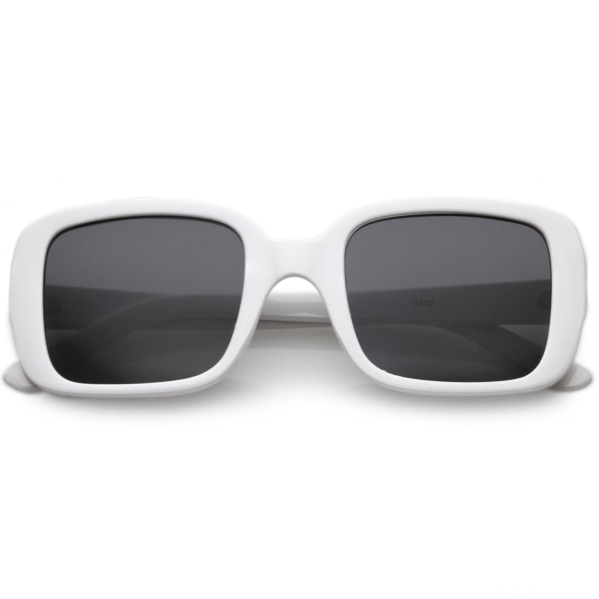 Women's Retro Modern Square Flat Lens Sunglasses C605