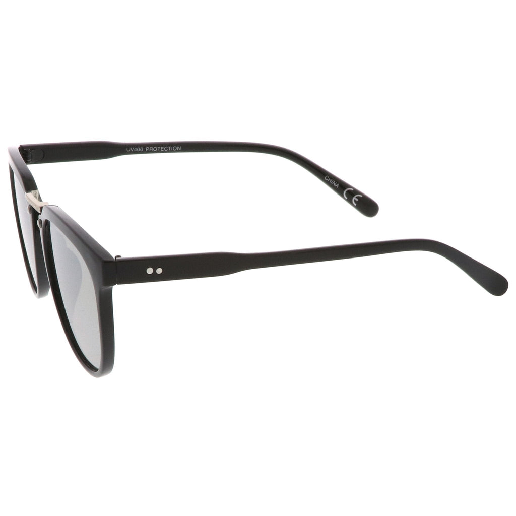 Trending Retro Modern Mirrored Flat Lens Sunglasses A945