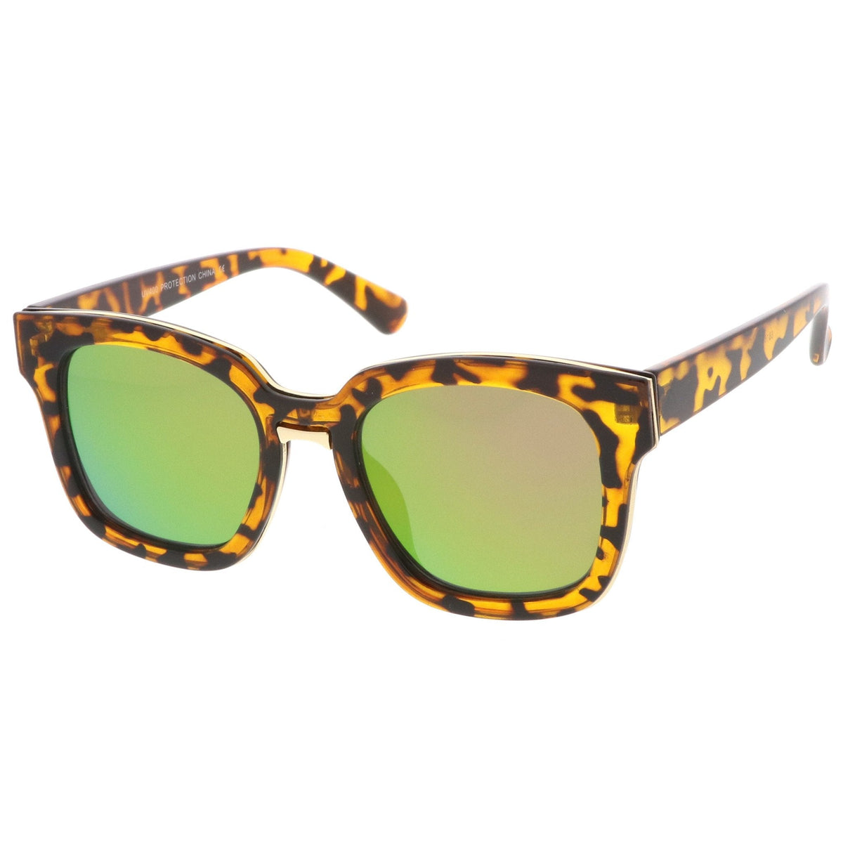 Modern Mirrored Flat Lens Multi Layer Sunglasses A648