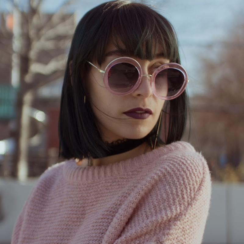 Women's Retro Penta Cut Gradient Lens Sunglasses A135