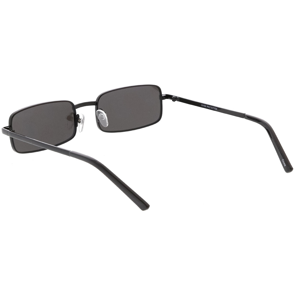 Retro Unisex Small Rectangle Mirrored Flat Lens Sunglasses C597