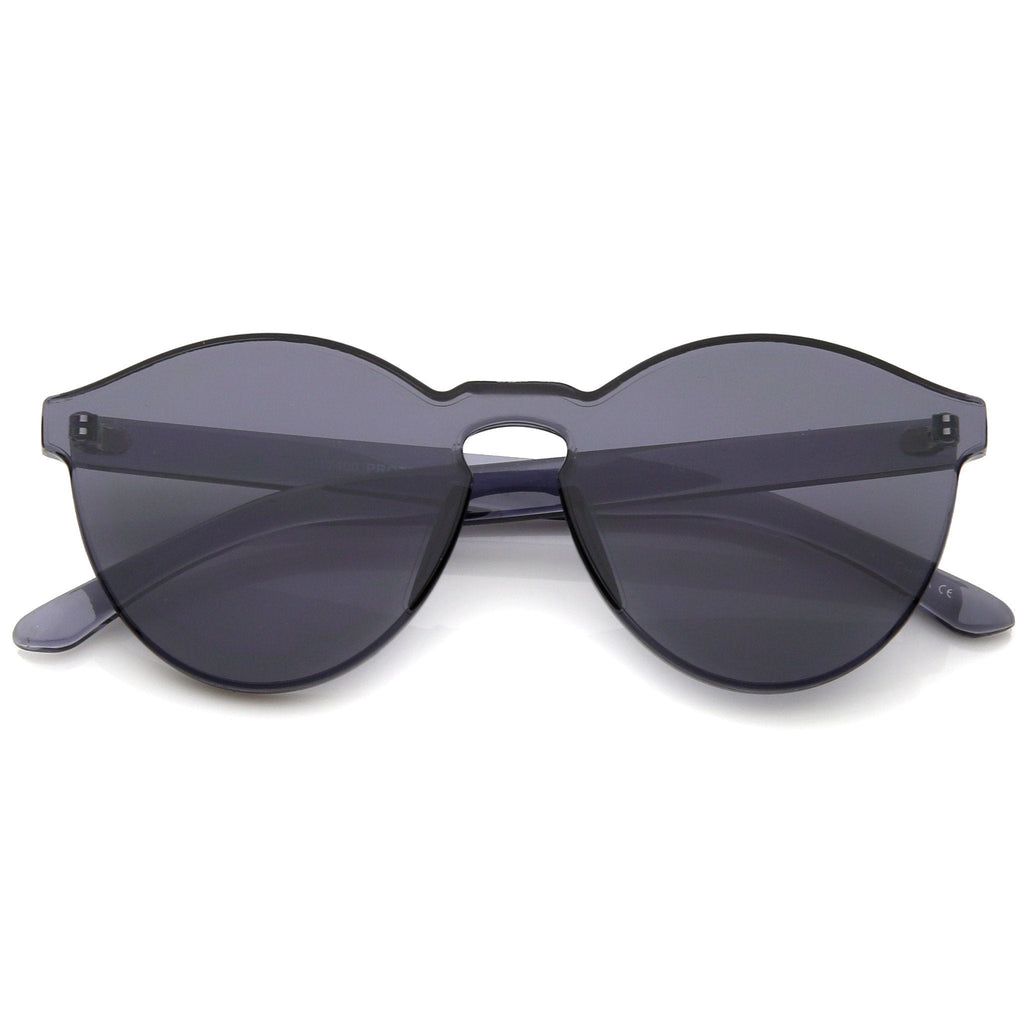 Mono Block Rimless PC Color Tone Lens Sunglasses