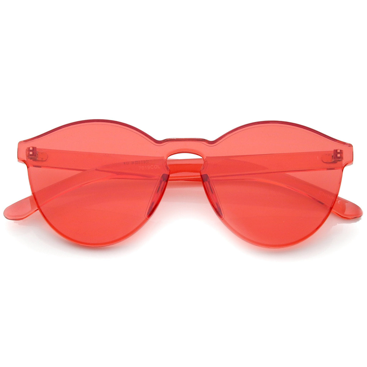 Mono Block Rimless PC Color Tone Lens Sunglasses