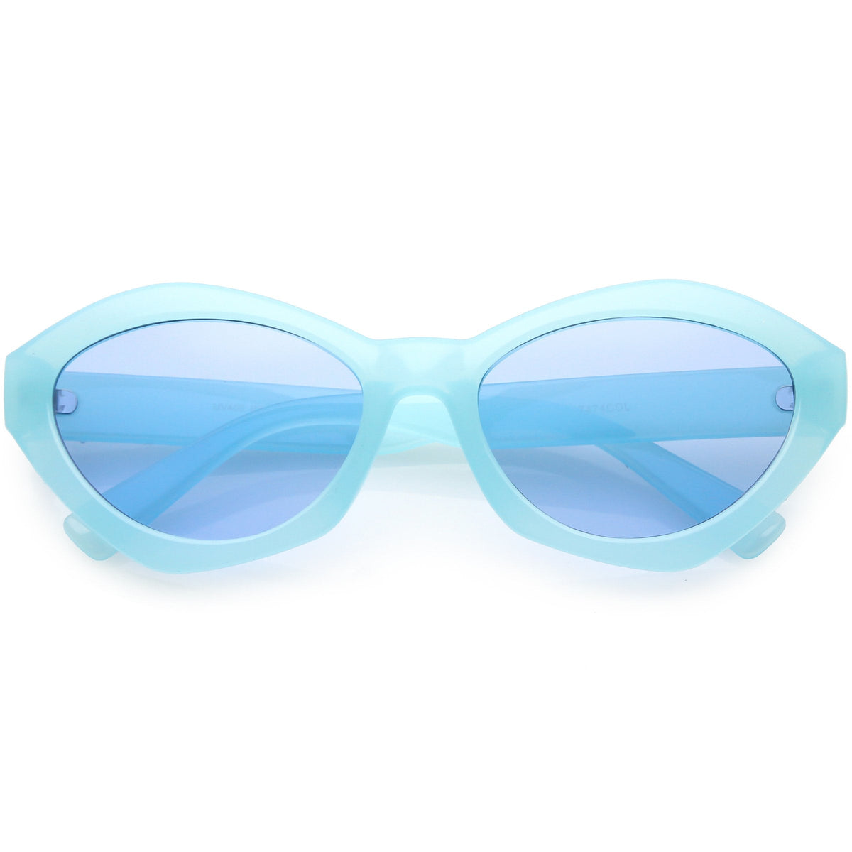 Retro Colorful Translucent Color Tone Oval Sunglasses C623