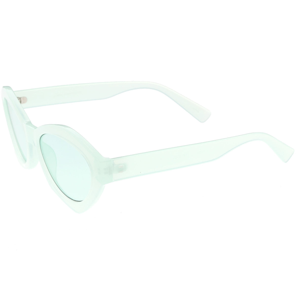 Retro Colorful Translucent Color Tone Oval Sunglasses C623