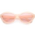 Retro Colorful Translucent Color Tone Oval Sunglasses C623