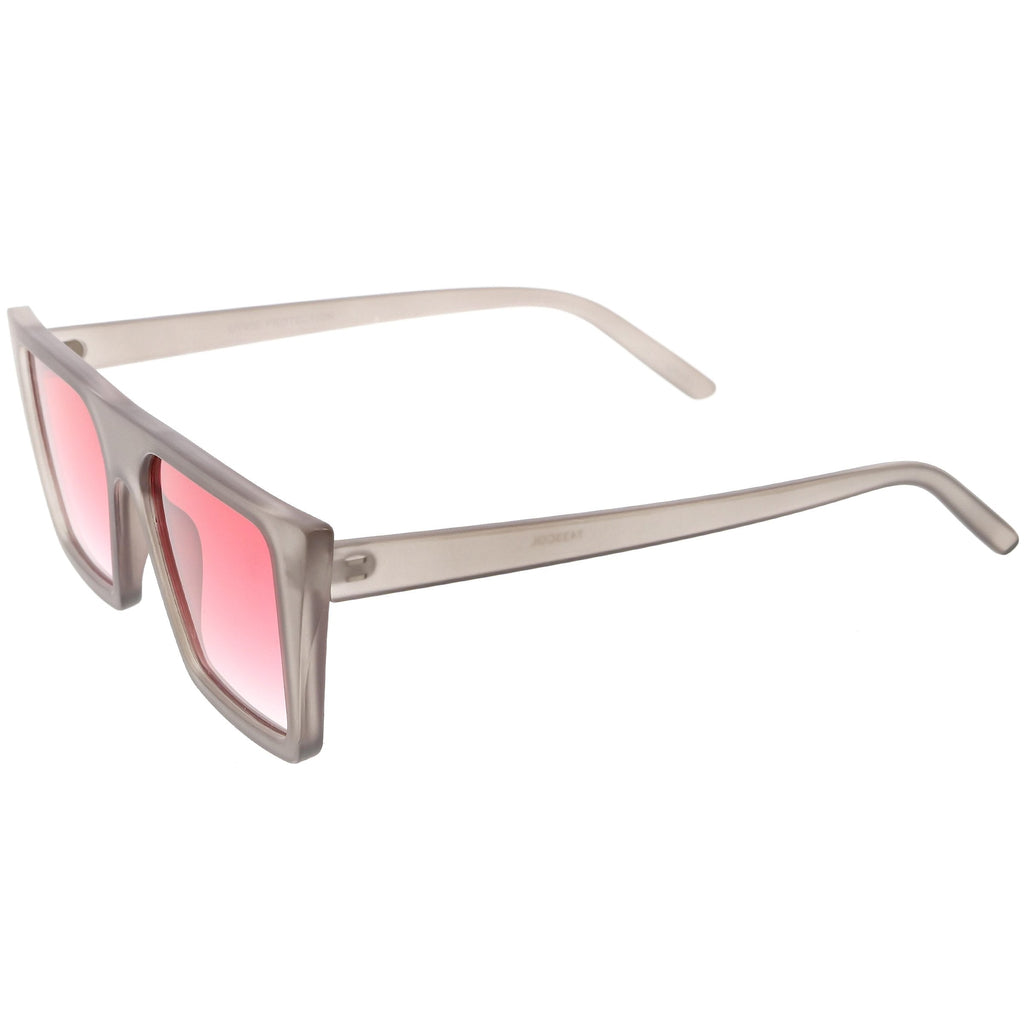 Retro Modern Flat Top Color Tone Sunglasses C618