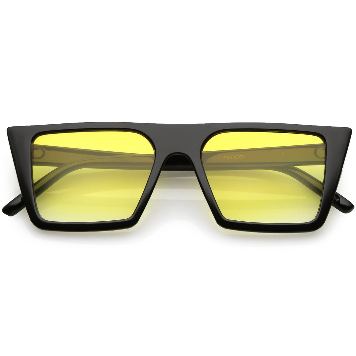 Retro Modern Flat Top Color Tone Sunglasses C618