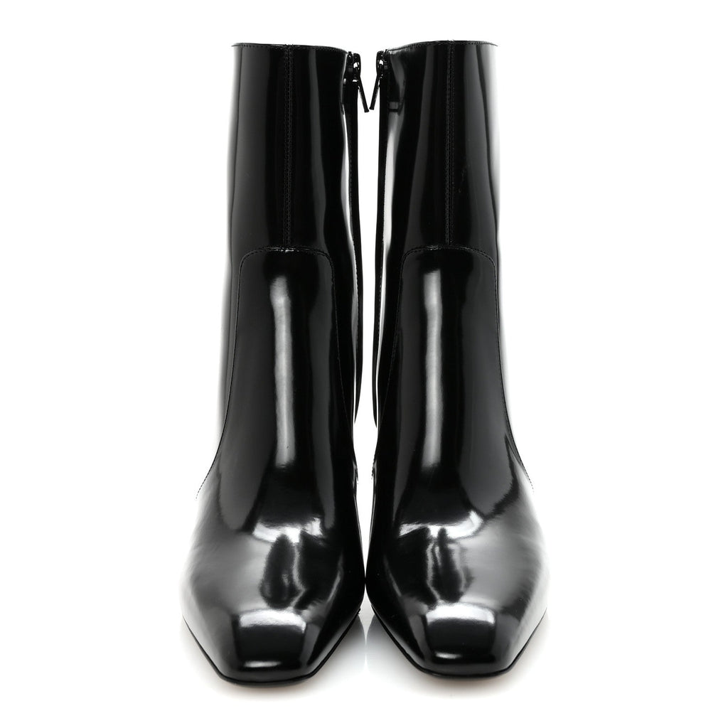 Vitello Marilyn Betty 70 Ankle Zip Boots 36.5 Black
