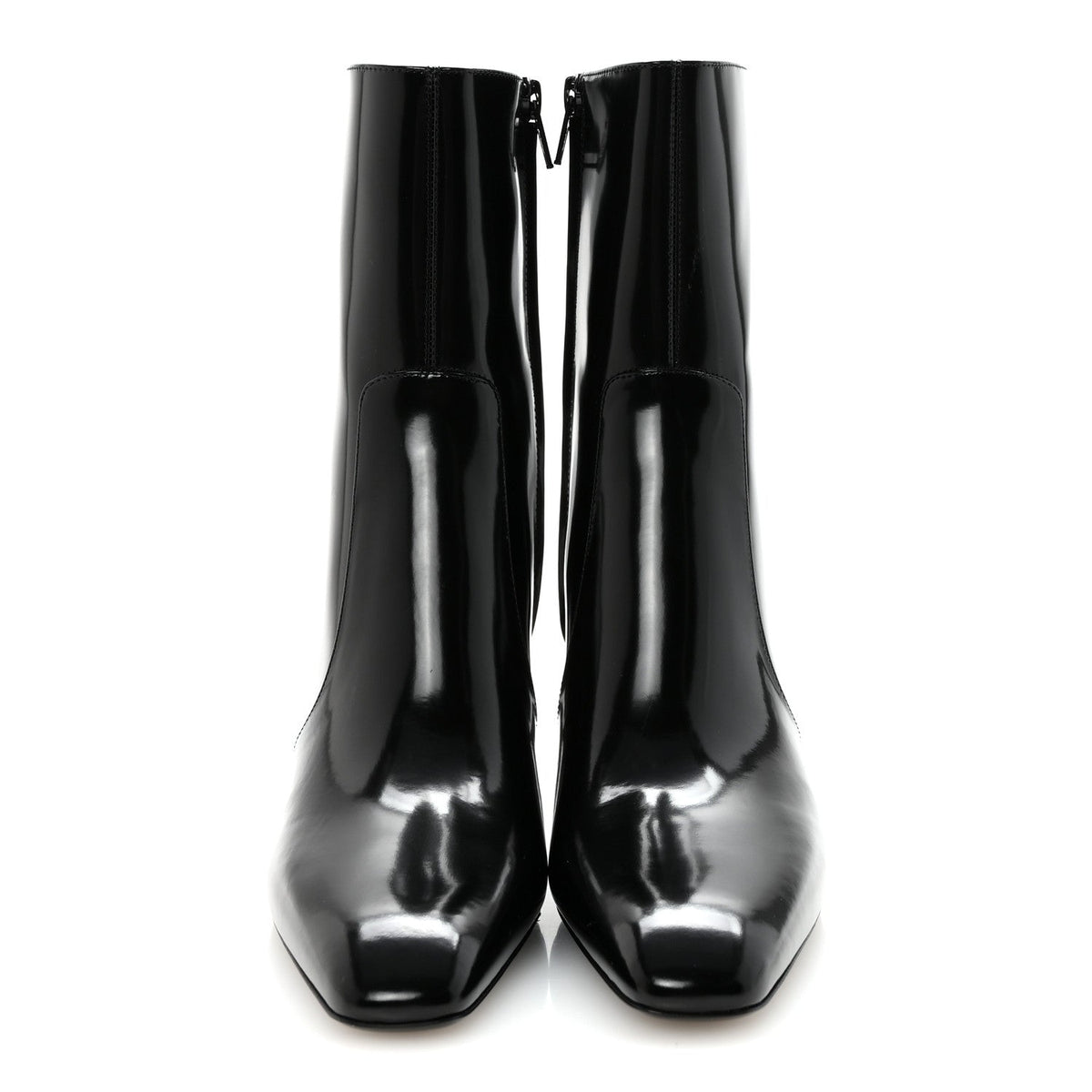 Vitello Marilyn Betty 70 Ankle Zip Boots 36.5 Black