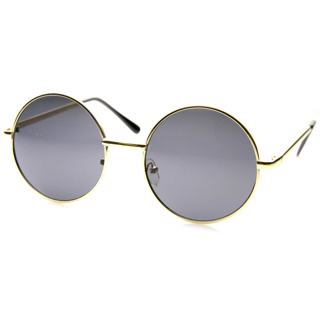 Designer Medium Round Metal Fashion Sunglasses 8570