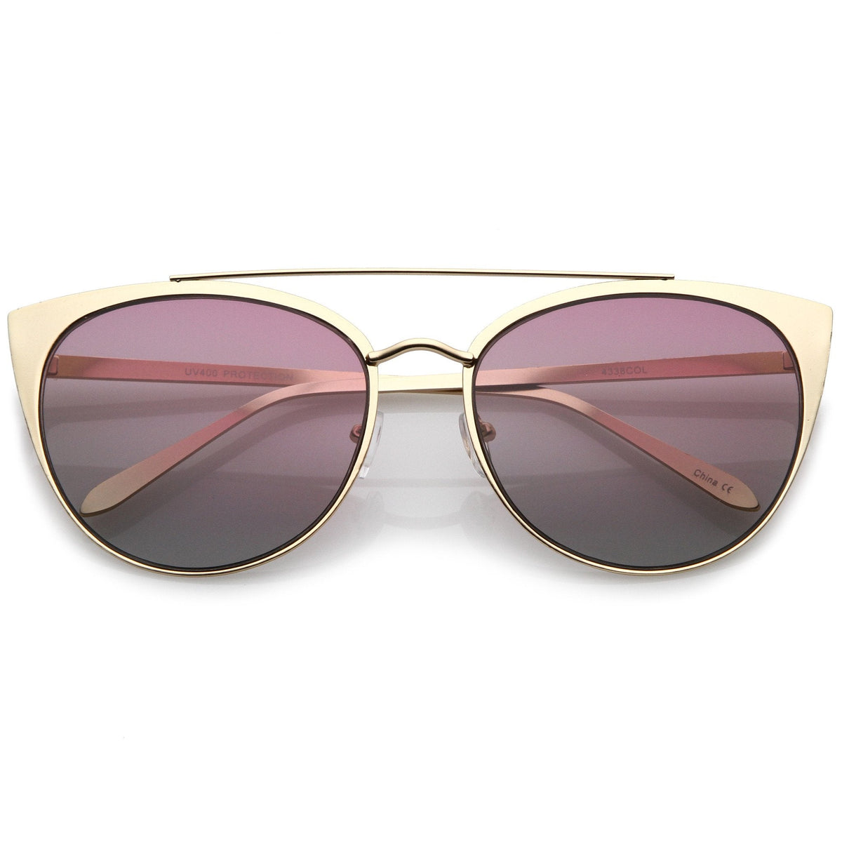 Women's Oversize Laser Cut Cat Eye Sunglasses C207