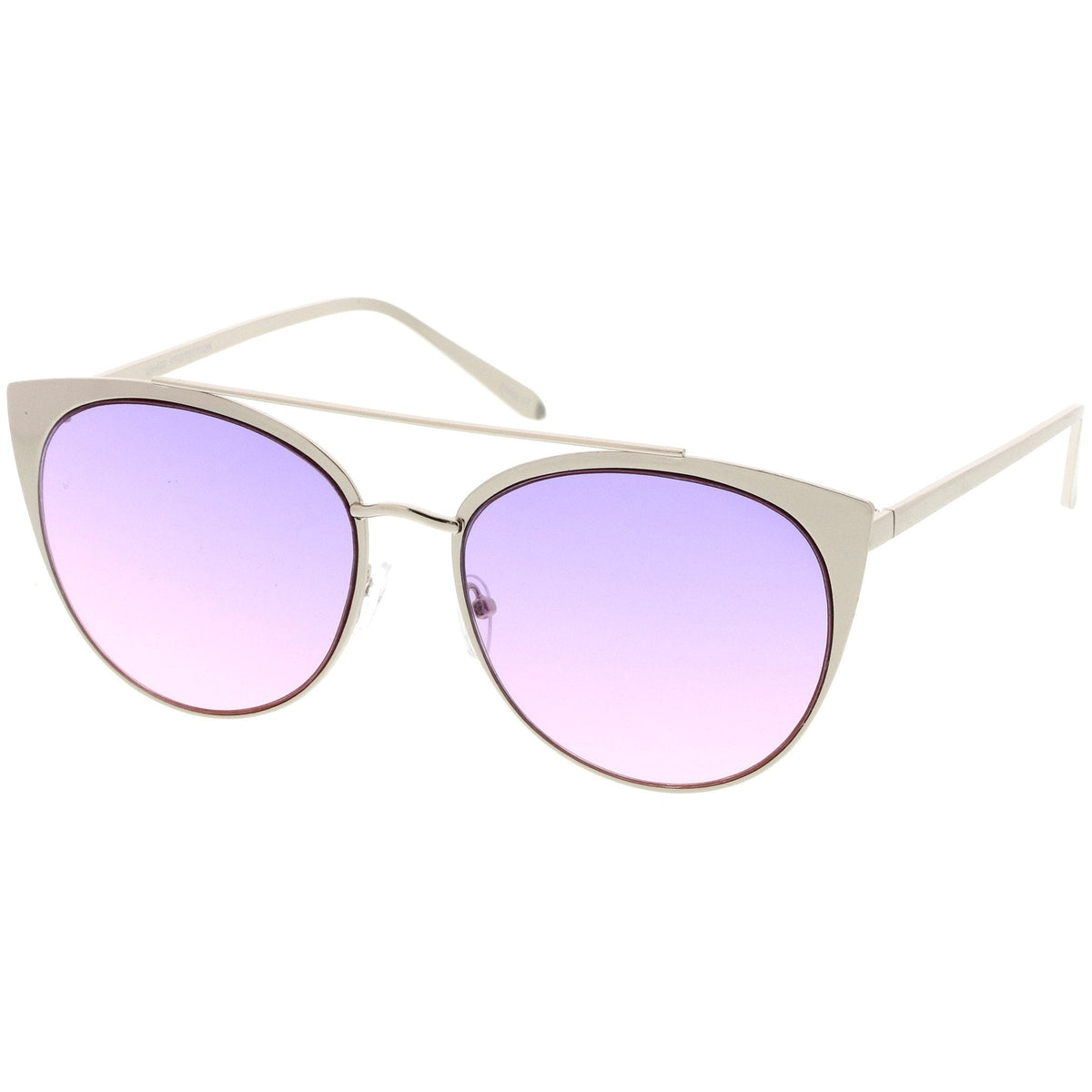 Women's Oversize Laser Cut Cat Eye Sunglasses C207