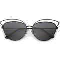 Women's Slim Laser Cut Cat Eye Sunglasses A759