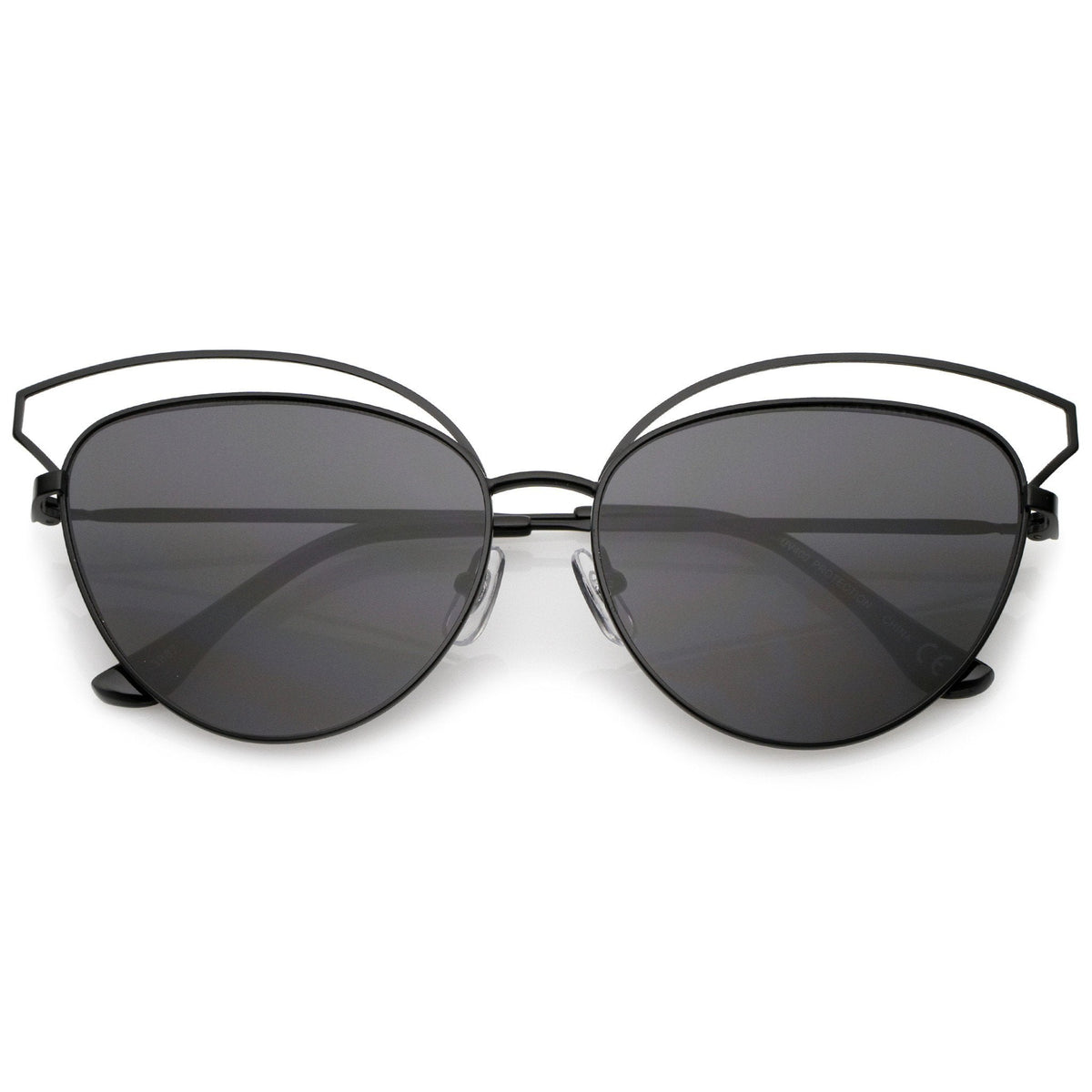 Women's Slim Laser Cut Cat Eye Sunglasses A759