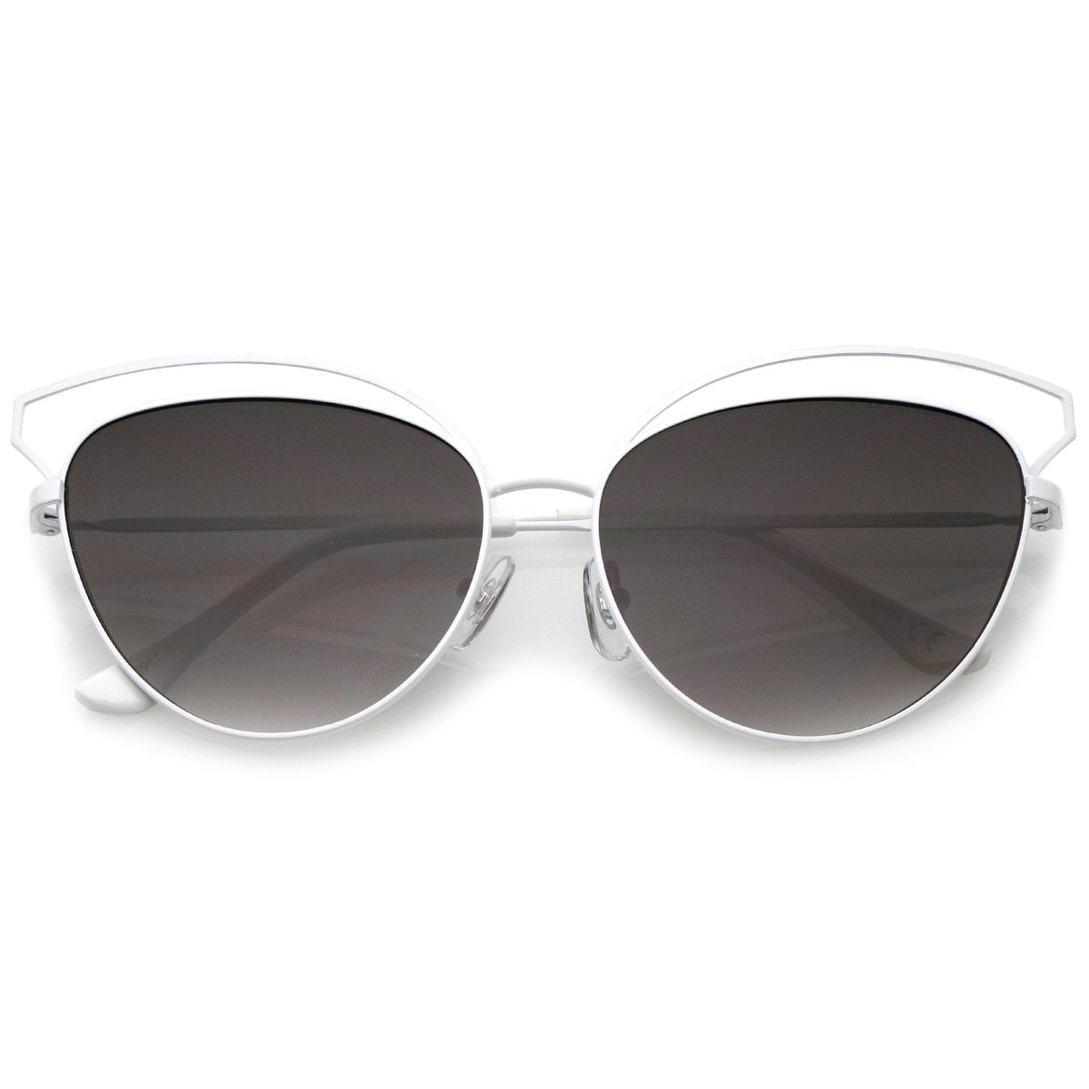 Women's Slim Laser Cut Cat Eye Sunglasses A759