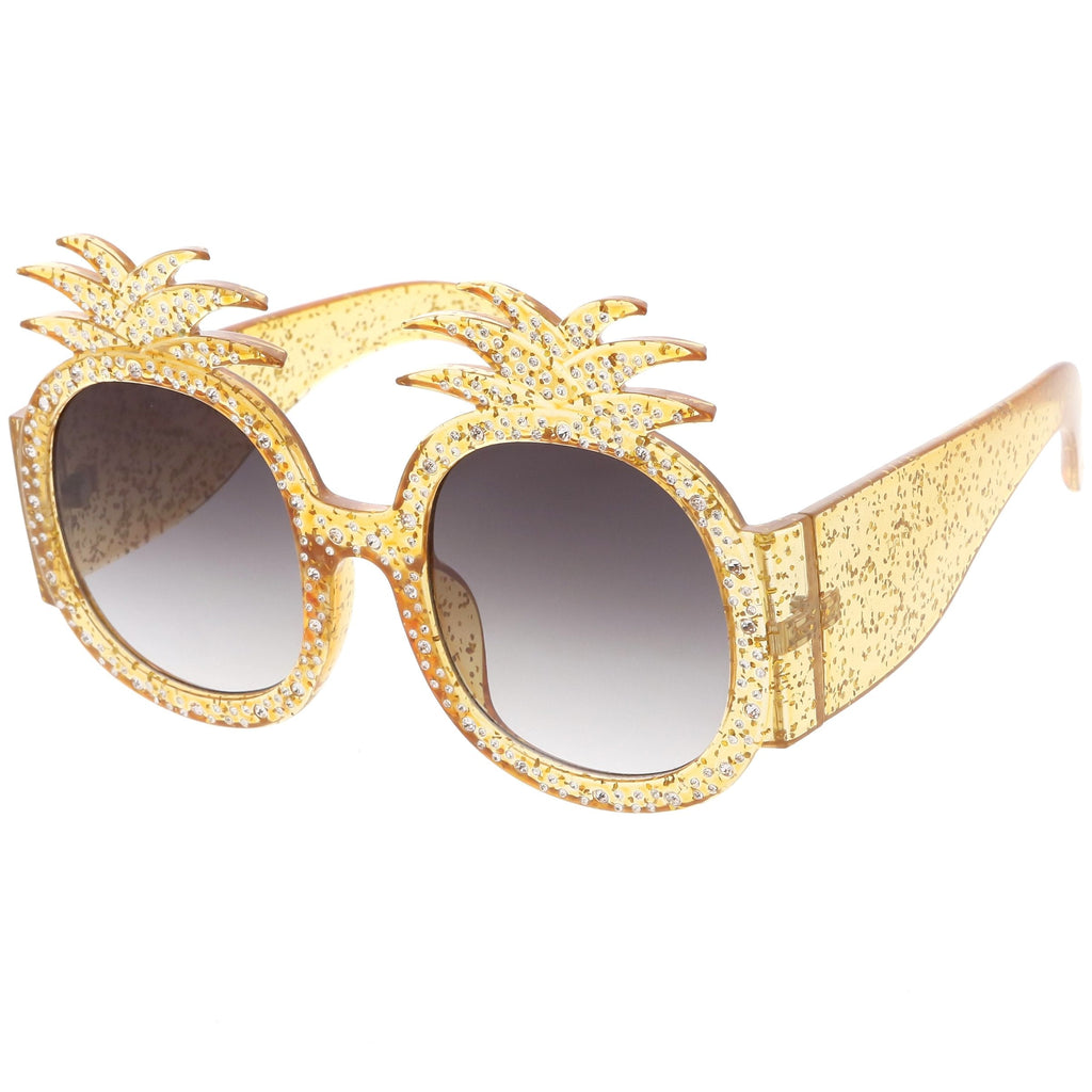 Festival Handmade Novelty Rhinestone Pineapple Sunglasses C608