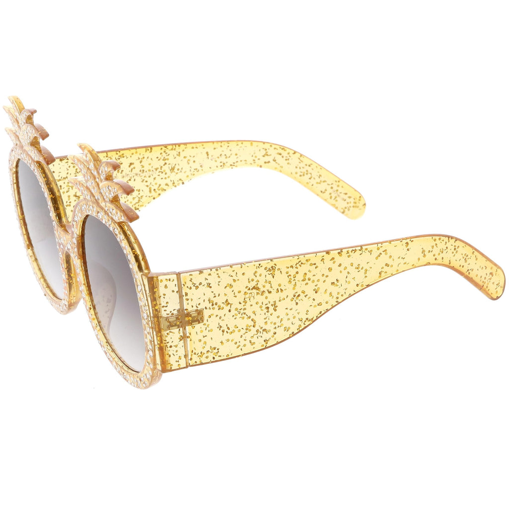 Festival Handmade Novelty Rhinestone Pineapple Sunglasses C608
