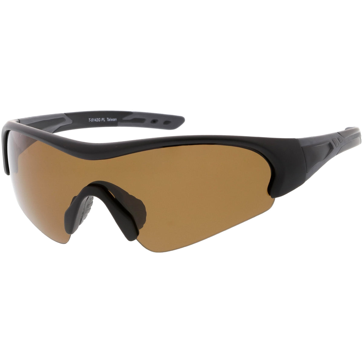 Outdoor Sports Half Frame TR-90 Polarized Shield Sunglasses C538