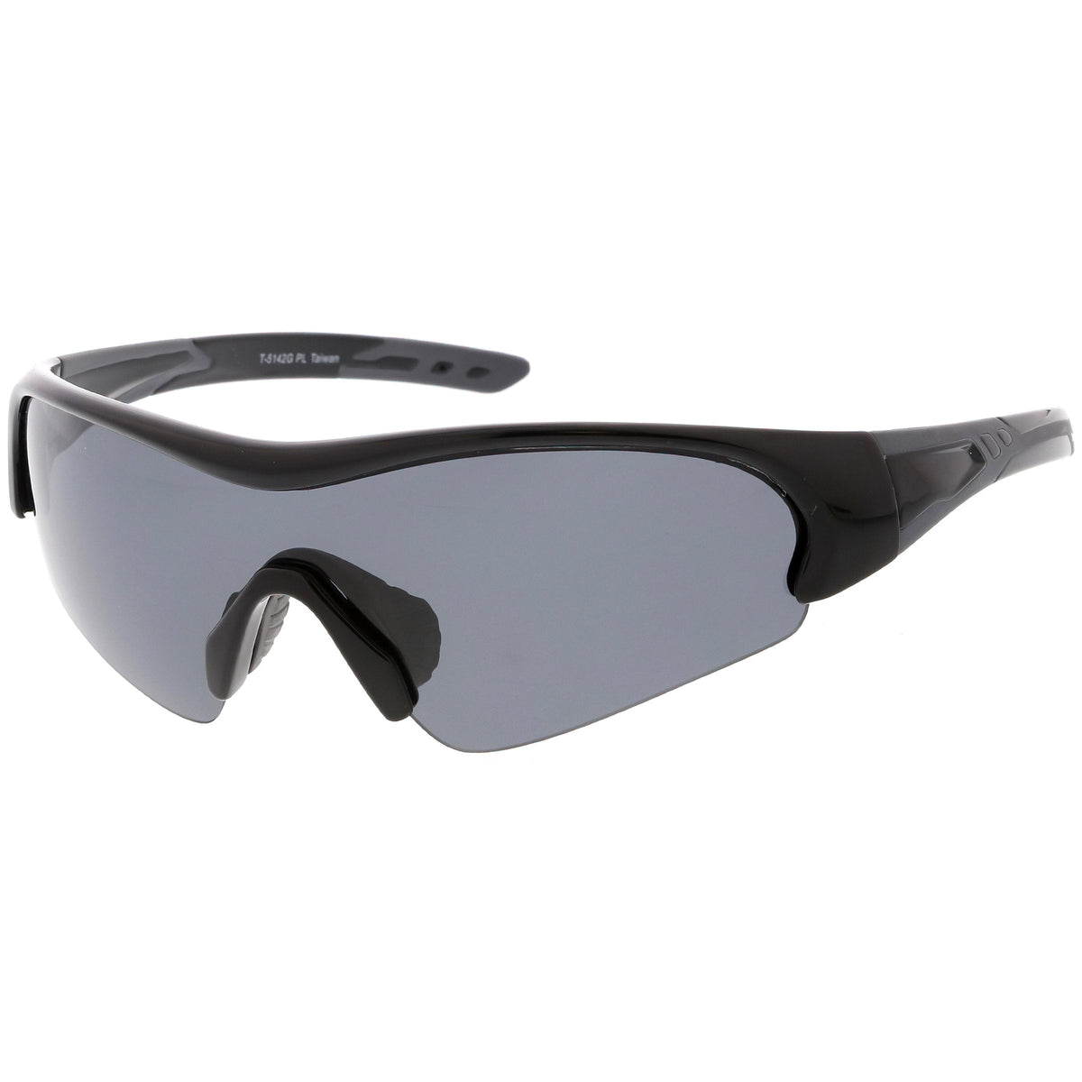 Outdoor Sports Half Frame TR-90 Polarized Shield Sunglasses C538