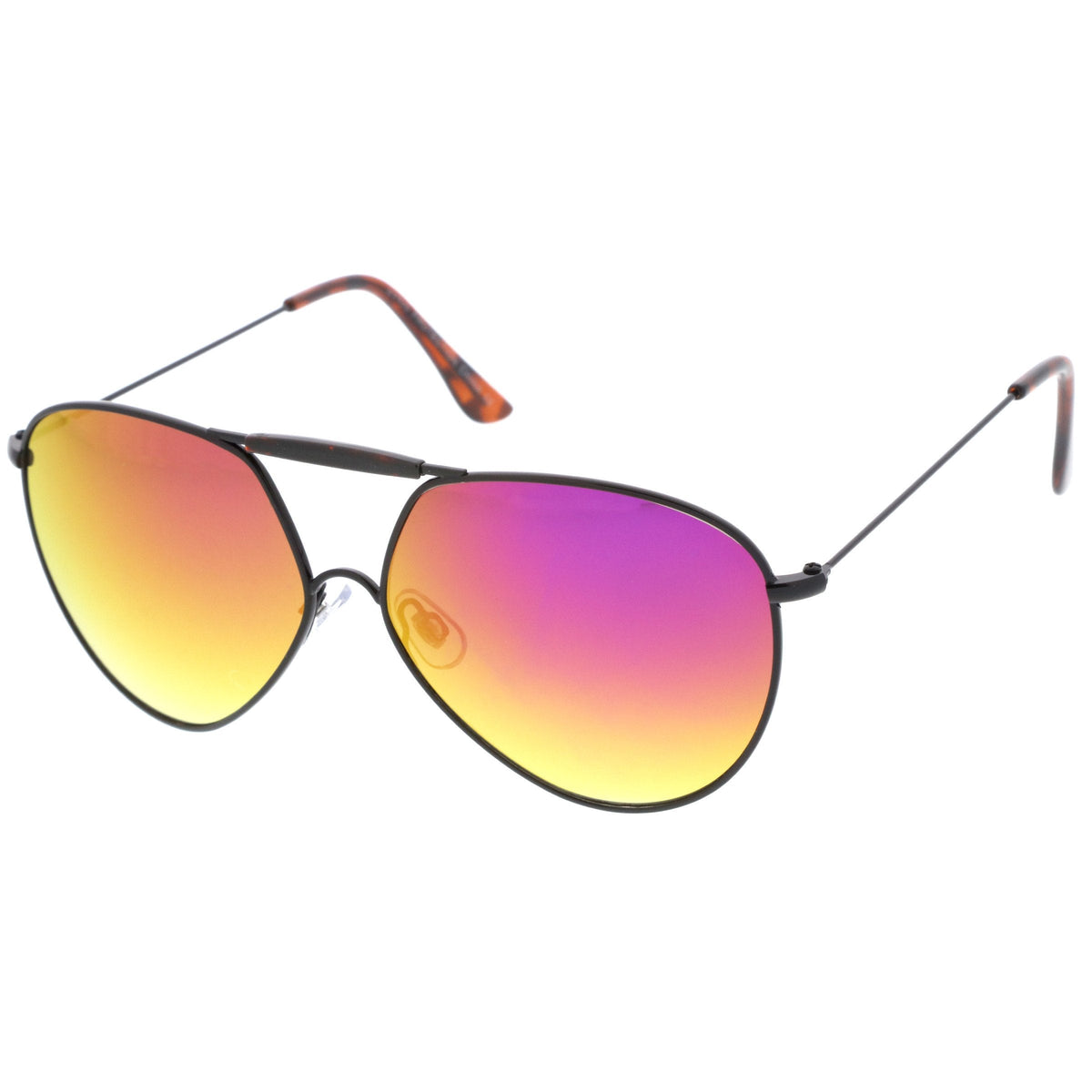 Retro Modern Oversize Flat Lens Aviator Sunglasses A735