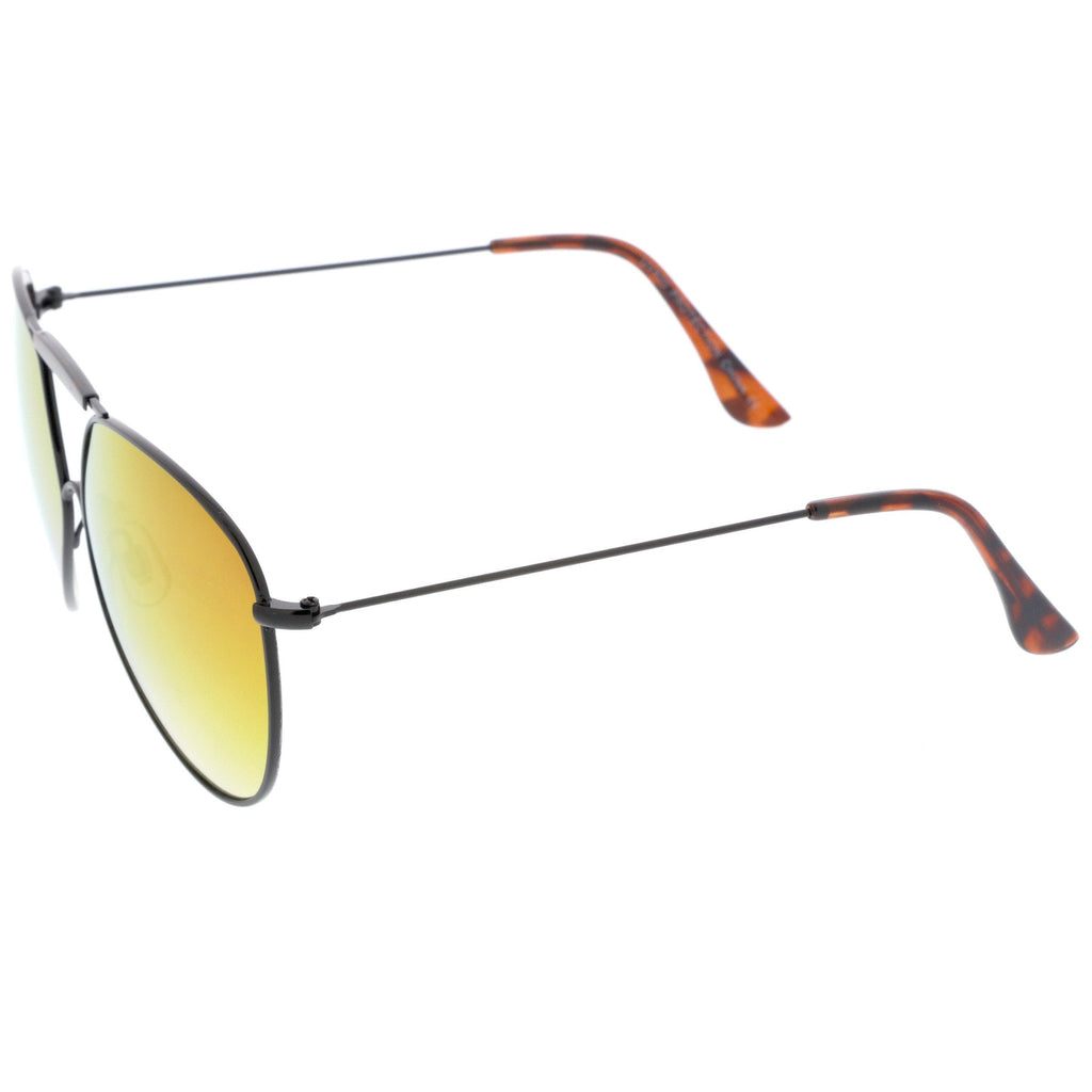 Retro Modern Oversize Flat Lens Aviator Sunglasses A735