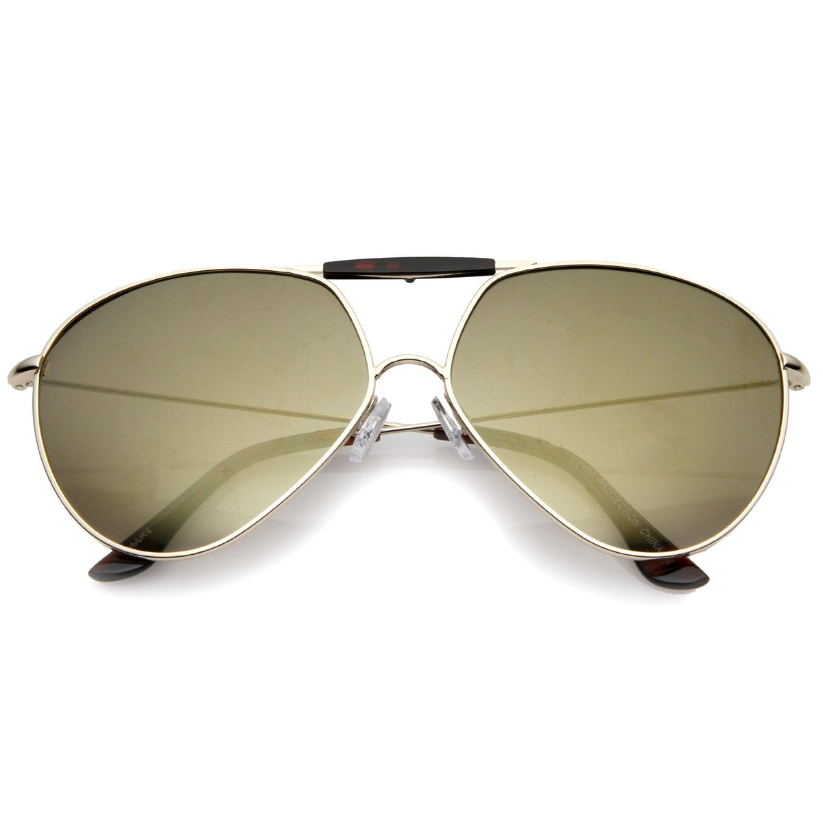 Retro Modern Oversize Flat Lens Aviator Sunglasses A735