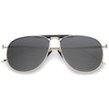 Oversize Modern Dapper Flat Len Aviator Sunglasses A785