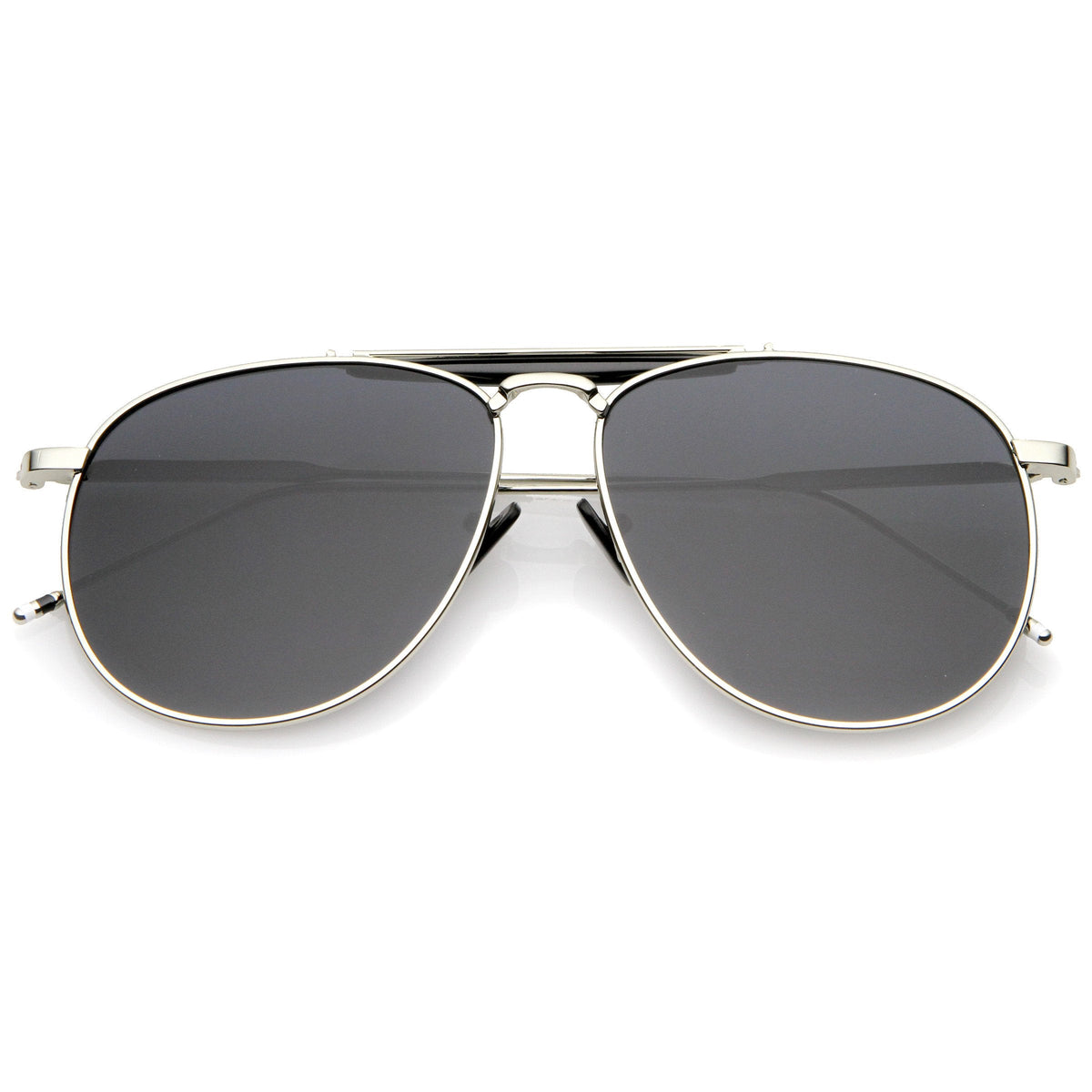 Oversize Modern Dapper Flat Len Aviator Sunglasses A785