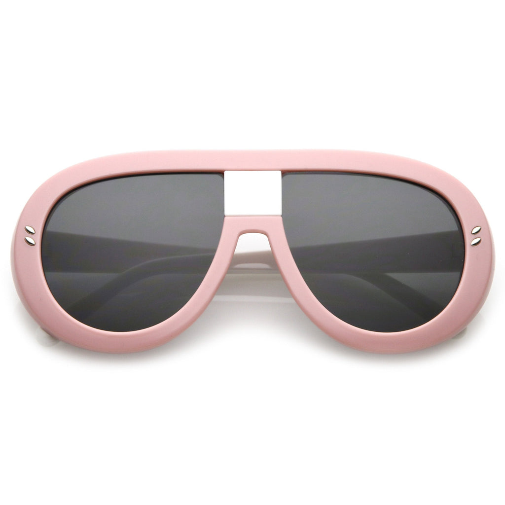 Oversize Bold Retro Modern Disco Aviator Sunglasses C288