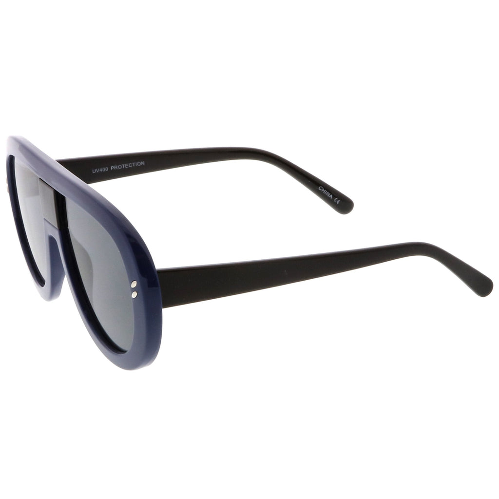 Oversize Bold Retro Modern Disco Aviator Sunglasses C288