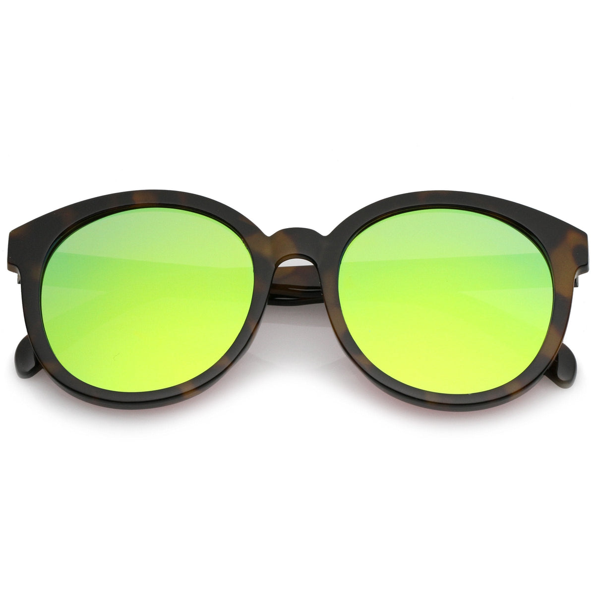 Round Oversize P3 Mirrored Lens Sunglasses A468