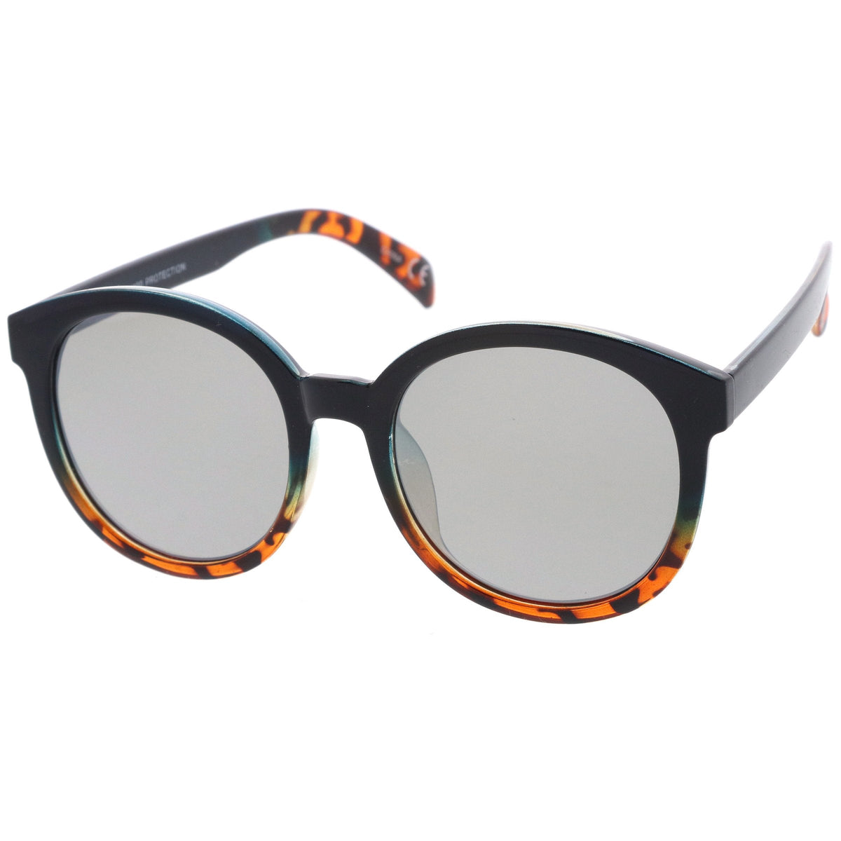 Round Oversize P3 Mirrored Lens Sunglasses A468