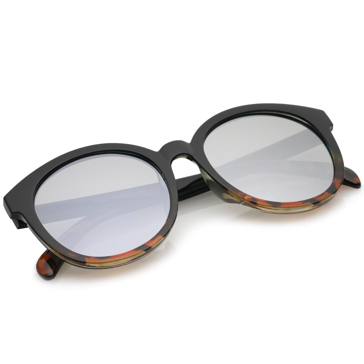 Round Oversize P3 Mirrored Lens Sunglasses A468